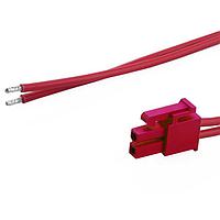 Molex 226245-1022 Discrete Wire Mini-Fit Versa Color-to-Pigtail CBL ASSY 4.2P DR 150mm Lgth 2 Ckt Red