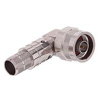 Amphenol Times Microwave Systems EZ-500-NMH-RA-X Connectors N-male (plug) right angle, crimp connector, non-solder pin, no braid trim