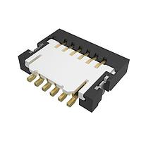 Amphenol FCI 59453-062110ECHLF Board Mount 0.50mm Flex Connectors, FPC/FFC Side Entry ZIF Connector, Surface Mount, 6 Positions, Top Contact, 0.50mm (0.020in) Pitch.