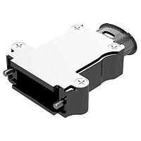 Amphenol Positronic D15000APNE0/AA Banded Backshell D-Sub Backshell Banded Elliptical Top Entry slot M internal hex, Size 2