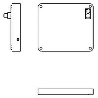 Eagle Plastic Devices 12PH341-IP5-GR Battery Holders WATER RESISITANT IP65 4XAA W/CVR & SW