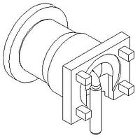 Radiall R110427830 PCB Receptacles MMCX / STRAIGHT JACK RECEPTACLE FOR PCB SMT TYPE - REEL OF 500