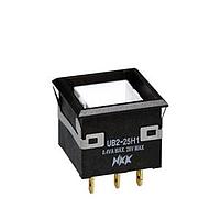 NKK Switches UB225KKG015C Pushbutton Switches LOW PROFILE PSHBTTN ILLMNTD/PC AND SLDR