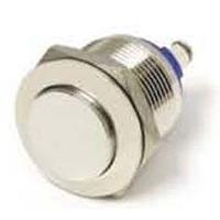 E-Switch PV1H240NN Anti-Vandal Anti-vandal, SPST, Off-(On), Panel Mount, Front, Nickel, IP65