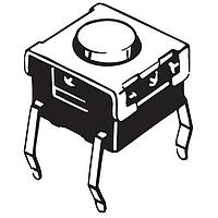 Omron Electronics B3W-1020 Miniature 0.05A 24VDC SPST Round Button