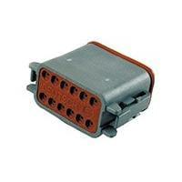 DEUTSCH - TE Connectivity DT06-12SA-CE06 12-Way 12P DT PLG ASM KEY A E SEAL ENH RET