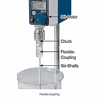 DaiHan SL.StiC020 Stir-Coupling, Hi-flex, Φ12mm Chuck-rod, for-Φ16mm Stir-Shaft, Φ32×h60mm