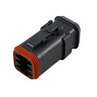 DEUTSCH - TE Connectivity DT06-6S-EP11 6-Way 6P DT PLG ENH SL RET SHNK BT ADPT, BLK