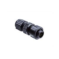 Amphenol LTW BD-05BFMA-SL7001 Standard Circular Connector Ceres, Standard Size, Plastic, 5A, 05 pins, Female Connector, Male Contact, Straight, Screw Thread, Solder, Field Installable, F4.5 - F6.5mm, IP67