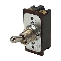 Carling Technologies EA204-73 Supplementary Protector / Motor Controller 1-pole, ON - None - OFF, 10A/20A 250VAC/125VAC 1 1/2 HP, Non-Illuminated  Bat Style Toggle Switch with Screw Terminals