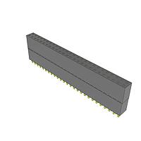Samtec ESW-126-33-G-D Stackthrough .100" Elevated Socket Strip