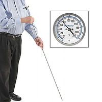 Cole parmer EW-90587-30 Soil/Compost Bimetal Thermometer (-15~90°C; 48"Stem; 3"Dial)