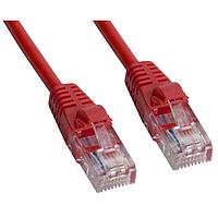 Amphenol Cables on Demand MP-5XRJ45UNNR-005 Cat 5e CAT 5E UTP XOVER RJ45 RED 5'