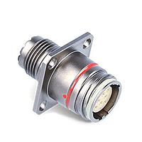 ODU GFTAAT0-HM18SN-0000 Connectors Squared flange receptacle for backshell, Shell size 12, IP6K9K, 18 C , A  Key