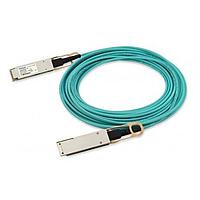 Coherent FCBN425QM2C03 Fiber Optic Cable Assemblies 4x25G, full-duplex, Multirate, QSFP cable ends, electrical limiting interface, RoHS, multimode, 0/70C operation.  Internal optics: 850nm VCSEL array, PIN array, round plenum cable, 3m length, GEN2