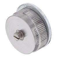 Amphenol Wilcoxon MF075 Magnets Flat magnetic mounting base75 lb force, 1/4-28 tapped hole, non-isolated, 1.25 diameter