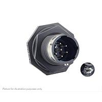 Eaton Souriau-Sunbank UTGX710D7P32 Receptacles Jam nut receptacle & hold down clips,without backshell, with 7 male PCB contacts, IP68/69K in unmated conditions