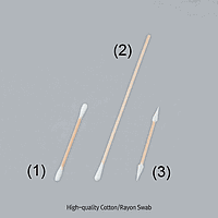 SciLab SL.Swa3121 Swab,Cotton/Rayon-Ø4.5mm, Wood Handle-75mm