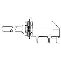 Alcoswitch - TE Connectivity DRS16C04 DIP Switches Rot Dip,w/Shaft