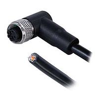 Same Sky (formerly CUI Devices) CDM1257-04D-01FRA-2M -67 Sensor Cables / Actuator Cables Angled,Shielded,D-Code 4PIN ,Screw Copper alloy,PVC  2.0M