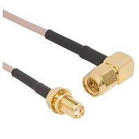 Amphenol RF 135111-01-06.00 RF Cable Assemblies SMA St BH JK to R/A Plug RG-316/U 6in