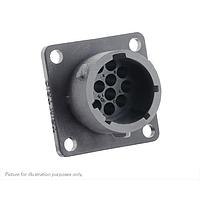 Eaton Souriau-Sunbank UTSX01412P Receptacles Square flange receptacle, without backshell, for 12 male contacts, IP68/69K