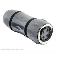 Eaton Souriau-Sunbank UTGX6JC12E4S Plugs Plug, with cable gland backshell, with 4 female solder contacts, IP68/69K in unmated conditions
