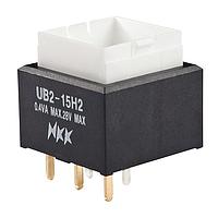 NKK Switches UB215SKG036CF Pushbutton Switches ON(ON) PC RED/GREEN LED BODY ONLY .4VA