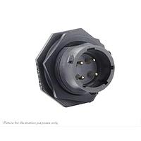 Eaton Souriau-Sunbank UTSX712E4P Receptacles Jam nut receptacle, without backshell, with 4 male solder contacts, IP68/69K in unmated conditions