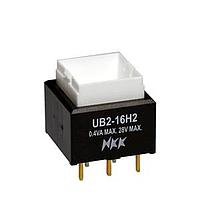 NKK Switches UB216SKG036G Pushbutton Switches LOW PROFILE PSHBTTN ILLMNTD/PC AND SLDR
