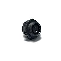 Amphenol LTW ABB-02RMFS-LC7001 Connectors Ceres, Standard Size, Plastic, 10A, 02 pins, Male Connector, Female Contact, Circular, 2 Points Lock, Solder, Receptacle, IP67