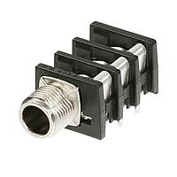 NEUTRIK NRJ6HM-1-AU Phone Connectors 1/4" JACK STEREO SW SLIM-FULL THREAD MTL
