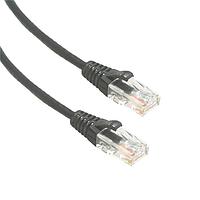 Amphenol Cables on Demand MP-64RJ4528GK-014 Cat 6 UTP SLIM CAT6 28AWG BLACK 14FT