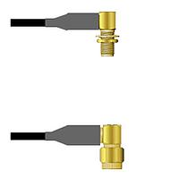 Amphenol Custom Cable Q-2R0360008011i RF Cable Assemblies SMA-RJB/SMA-RP RG58 11I