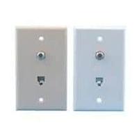 AIM-Cambridge / Cinch Connectivity Solutions 32-1324 Faceplate RJ11/F-81 WALL PLATE IVORY