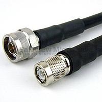 Fairview FMC0103400LF N Male to TNC Male Cable LMR-400 Coax with Times Microwave Connectors and RoHS Compliant