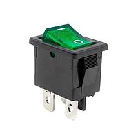 E-Switch R1973ABLKGILGF3 Power Rocker Switch 9A 125VAC SPST Faston