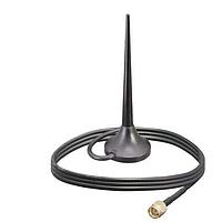 Linx Technologies - TE Connectivity ANT-2.4-MMG2-SMA-1 Magnetic Antenna 2.4 GHz Dipole Whip Antenna, Magnetic Mount, 1 m Cable, SMA Plug