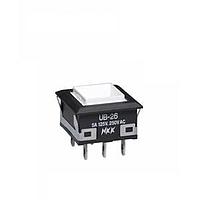 NKK Switches UB26KKW01N Pushbutton Switches SQ DPDT ON-ON SOLDER LUG BODY ONLY 6A