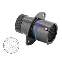 Eaton Souriau-Sunbank 8STA02041SB Connectors Square Flange Receptacle - size 20 - 41 contacts - Female