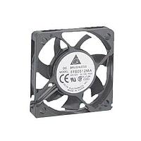 Delta Electronics, Inc. EFB0512LA Tubeaxial DC Tubeaxial Fan, 50x10mm, 12VDC, Ball Bearing, Lead Wires