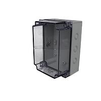 Bud Industries PTK-18429-C Electrical Enclosures PC+10% Fiberglass Box with Knockouts and Clear Cover (6.9 X 4.9 X 3.9 In)
