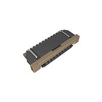 Amphenol FCI SFW10R-3STAE1LF Connectors 1.00mm Flex Connector, SFW-R series, 10 Position, Bottom side Contact, Side Entry Surface Mount ZIF Connector, Lead Free, with Cable Lock, Selective Gold plated Terminals with Tin-plate Solder-tail.