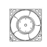 Delta Electronics, Inc. GFC0848SS-00EQR DC Fans Fan, 80x80x56mm, 48VDC, 135.728CFM, 57.6W, 66.5dBA, , Ball, Tach/PWM