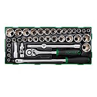 TOPTUL GTB3819 Socket Set (METRIC & SAE) (38 pcs, 1/2"")