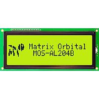 Matrix Orbital MOS-AL204B-YX3SE LCD Character Display Modules 20x4 Blk Txt Ylw/Grn B/G
