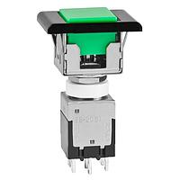 NKK Switches EB2061-F-J41A Standard Switches ON(ON) GRN CAP BLACK BEZEL SNAP-IN 3A