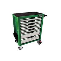 TOPTUL GCAJ227G W/7 Drawer Tool Trolley - 227 PCS Mechanical Tool Set ( green) )
