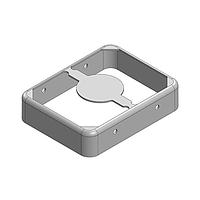 Masach Tech MS223-10F-NS EMI/RFI Shield Frame, Two-Piece 22.3 x 17.3 x 3.3mm Two-piece Drawn-Seamless RF Shield/EMI Shield FRAME (Nickel-Silver)