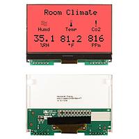 Newhaven Display NHD-C12864A1Z-FSR-FBW-HTT COG LCD Graphic Display COG FSTN(+) 128x64 Red w/Heater